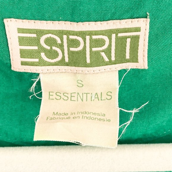 Vintage Esprit Essentials Sleeveless Green Blouse, Womens Small - Picture 3 of 10